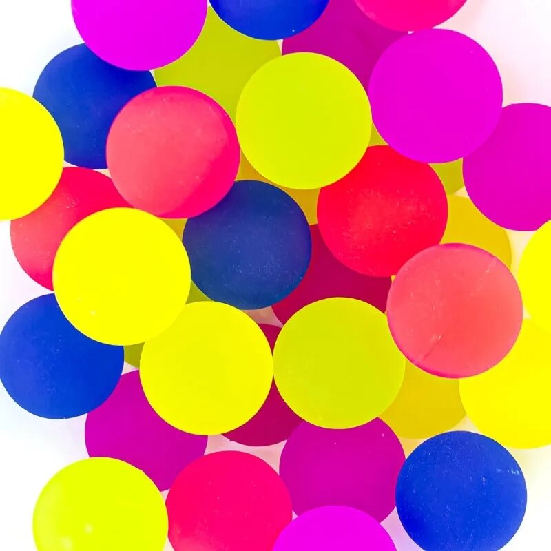 Мячи прыгуны 32 мм "Фосфорный матовый" 50 шт (10,9 р/шт.) от компании Robotic Retailers Развлекательное оборудование - фото 1