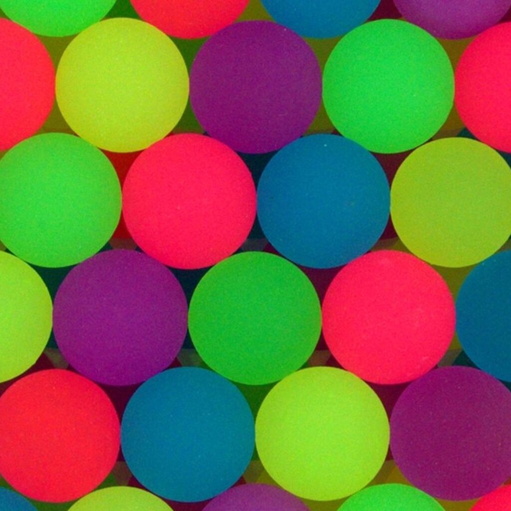Мячи прыгуны 32 мм "Фосфорный матовый" 50 шт. (11 р/шт.) от компании Robotic Retailers Развлекательное оборудование - фото 1