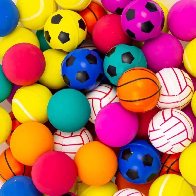 Мячи-прыгуны 32 мм "Спортивные мячики" 100 шт. (9,7 р/шт.) от компании Robotic Retailers Развлекательное оборудование - фото 1