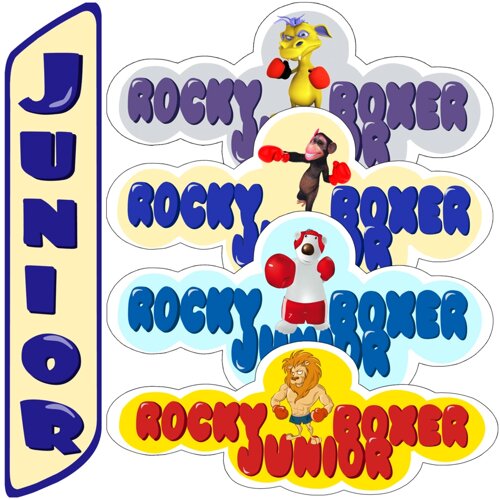 Набор наклеек "Декор" для RockyBoxer Junior