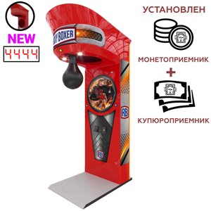 Силомер боксер Rocky Boxer New + купюроприемник + монетоприемник