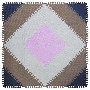 Покрытие напольное Треугольники 33х33х18/45шор (18 треугольников, 9 пазлов)