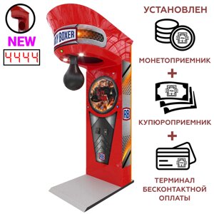 Силомер боксер Rocky Boxer New + купюроприемник + монетоприемник + безналичная оплата в Ставропольском крае от компании Robotic Retailers Развлекательное оборудование