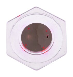 Weekend Шайба для аэрохоккея LED «Atomic Top Shelf» (прозрачная, шестигранная, красный светодиод) D74 mm