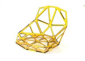 Сидение для стульев прозрачное, цвет желтый