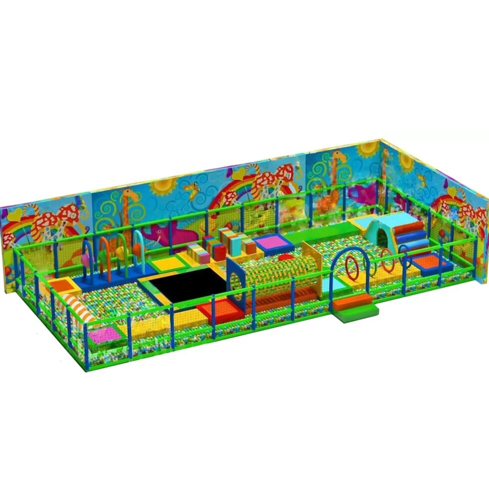 Сухой аквапарк (10мх5м) полоса препятствий для детской игровой комнаты от компании Robotic Retailers Развлекательное оборудование - фото 1