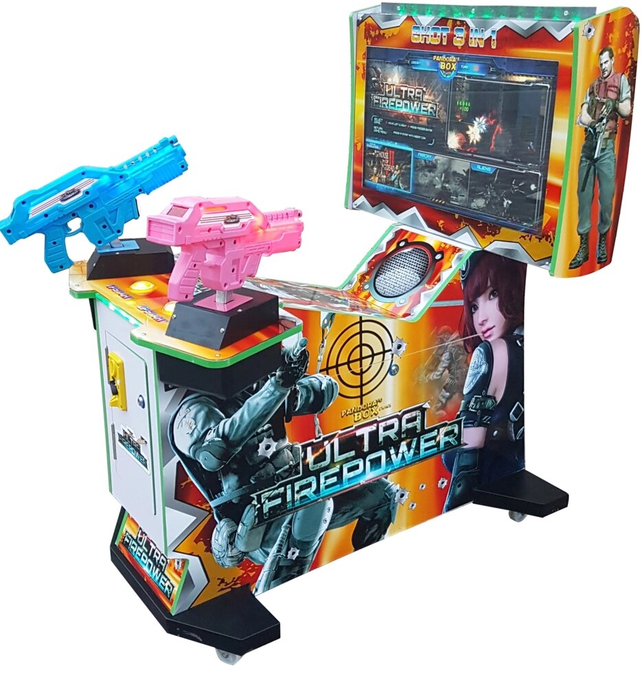 "Ultra Power"видео стрелялка для 2-х игроков детский игровой автомат от компании Robotic Retailers Развлекательное оборудование - фото 1