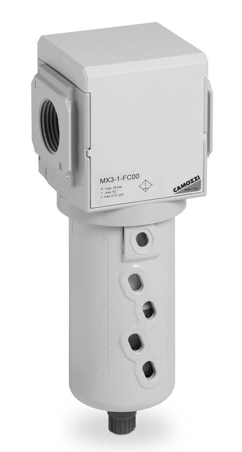 Фильтр сжатого воздуха 1" 5 мкм Camozzi MX3-1-F10 от компании Сервисный центр "Деком" - запчасти насосов, компрессоров, инструмента - фото 1
