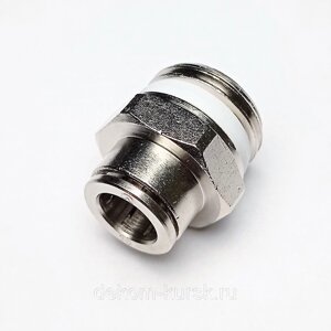 Фитинг пневматический цанговый прямой 10 мм, 1/2", Camozzi S6510