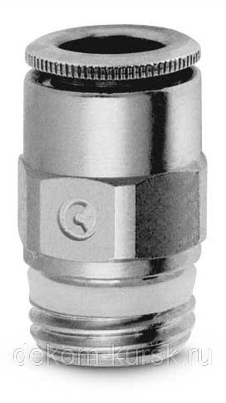 Фитинг пневматический цанговый прямой 14 мм, 1/2", Camozzi S6510 от компании Сервисный центр "Деком" - запчасти насосов, компрессоров, инструмента - фото 1