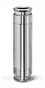 Фитинг пневматический цанговый соединитель трубок 6 мм, Camozzi 8580