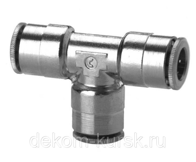 Фитинг пневматический цанговый тройник 4 мм, Camozzi 6540 от компании Сервисный центр "Деком" - запчасти насосов, компрессоров, инструмента - фото 1