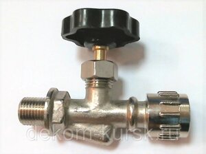 Кран игольчатый Fubag вентиль компрессора АВАС НР3/8"хНР1/4" в Курской области от компании Сервисный центр "Деком" - запчасти насосов, компрессоров, инструмента