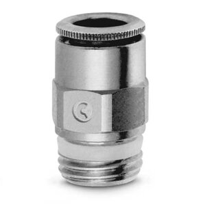 Фитинг пневматический цанговый прямой 10 мм, 1/4", Camozzi S6510