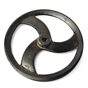 Шкив бетономешалки Калибр БСЭ-130 БСЭ-120/400 БСЭ-140/400 БСЭ-160/600 БСЭ-180/600 ведомый ф14х242мм h=18мм