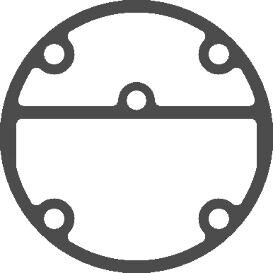 Прокладка Ремеза компрессора W95, V90, W115 клапанной плиты верхняя второй ступени паронит