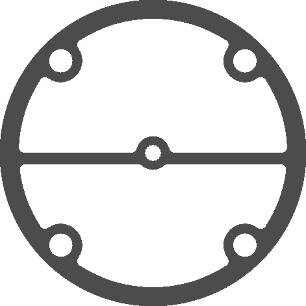 Прокладка Ремеза компрессора W95, V90, W115 клапанной плиты паронит от компании Сервисный центр "Деком" - запчасти насосов, компрессоров, инструмента - фото 1