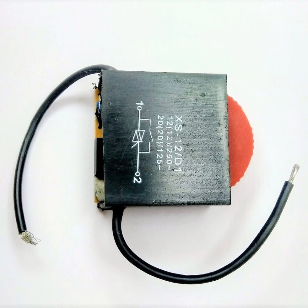 Регулятор оборотов Зубр, XS-12/D1, 12А, 250В, 2 провода от компании Сервисный центр "Деком" - запчасти насосов, компрессоров, инструмента - фото 1