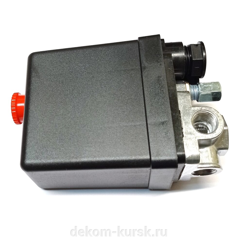 Реле давления Калибр компрессора КМК-940/8 КМК-1900/25А 4хВР1/4" от компании Сервисный центр "Деком" - запчасти насосов, компрессоров, инструмента - фото 1