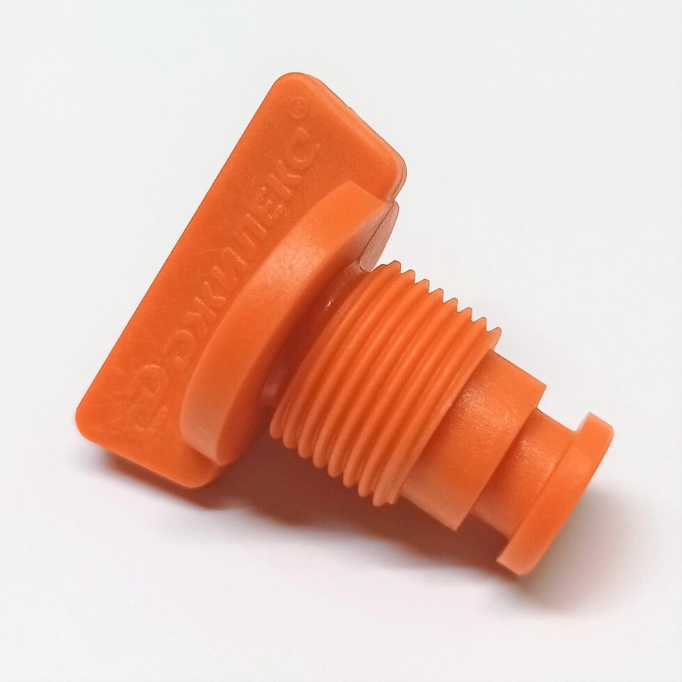 Заглушка пластмассовая пробка Джилекс насоса Джамбо, 3/8", оранжевая от компании Сервисный центр "Деком" - запчасти насосов, компрессоров, инструмента - фото 1