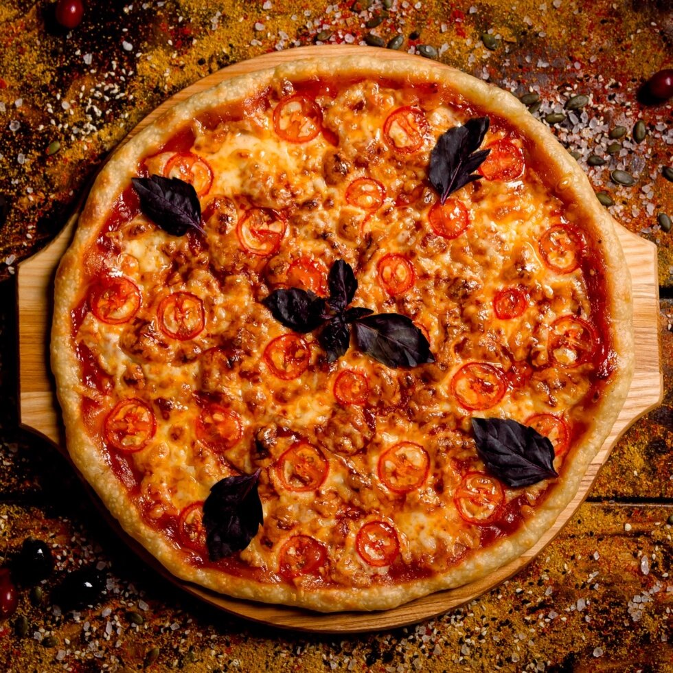 Пицца с сырным бортом "Маргарита" 25см ##от компании## Ресторан и Игровой центр Space Place - ##фото## 1