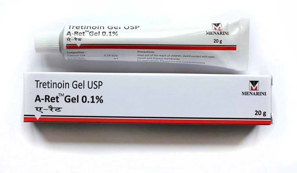 Tretinoin Gel USP A-Ret Gel 0.1% (Третиноин Гель ЮСП А-Рет Гель 0,1%) 20гр от компании АЮРВЕДА-ТУТ.РФ - фото 1