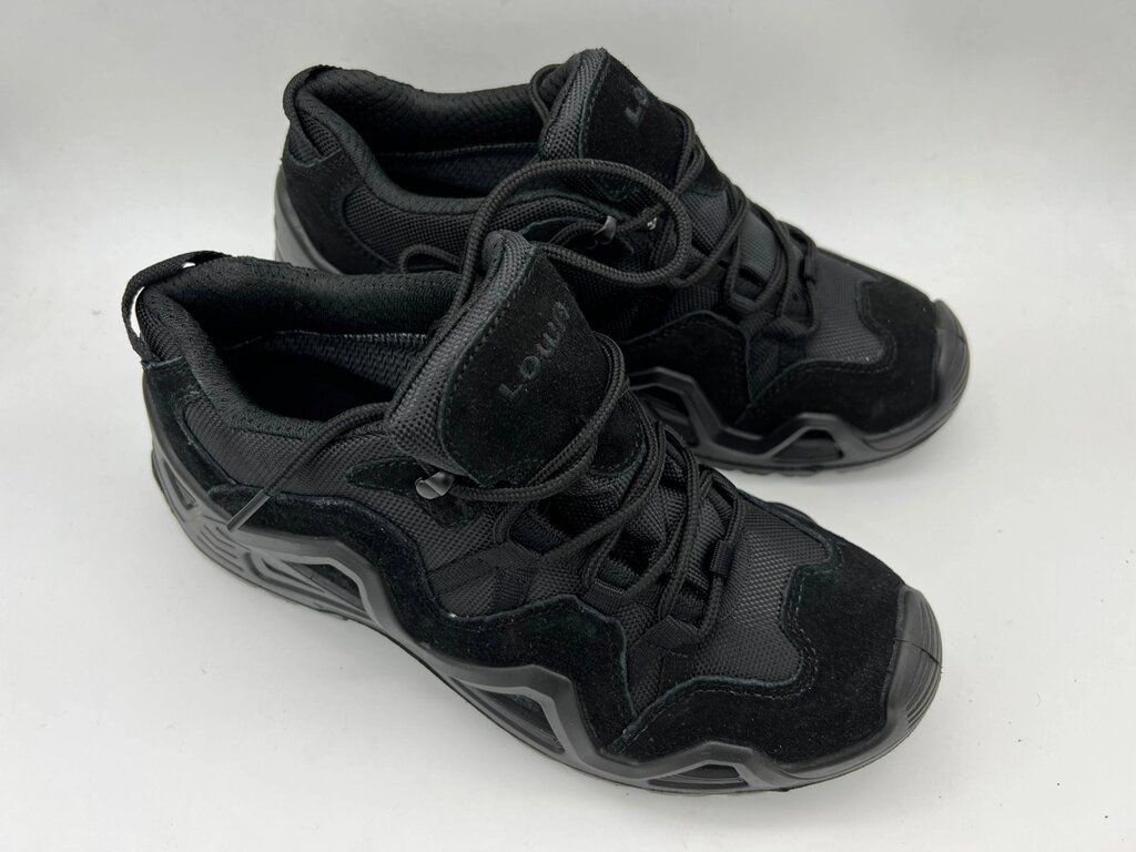 Кроссовки тактические треккинговые LOWA низкие ботинки черный от компании Фармация Трейд - фото 1