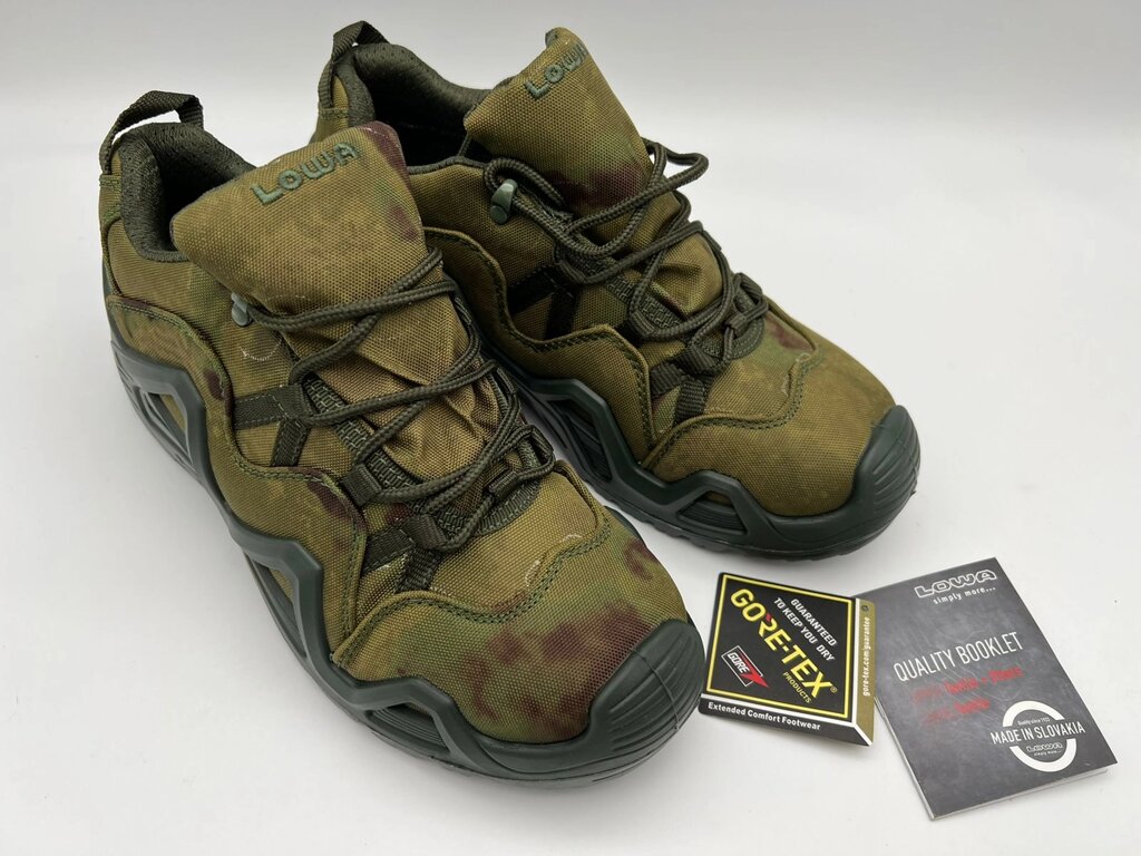 Кроссовки тактические треккинговые LOWA низкие ботинки Мох от компании Фармация Трейд - фото 1