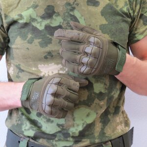 Перчатки тактические с защитой пальцев MECHANIX M-Pact