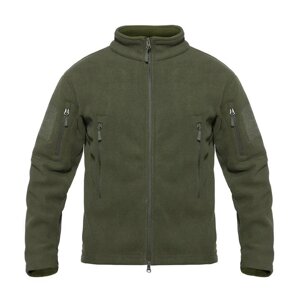 Кофта флисовая Softshell тактическая с карманами олива