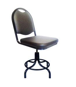 Стул Мастер (h450-570, винтовой, кольцо, кожзам) кресло винтовое