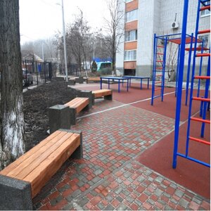 Уличные урны, скамейки, тренажеры, беседки