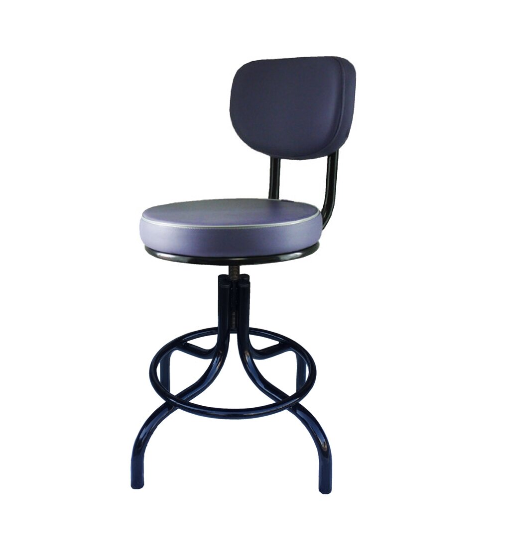 Стул винтовой Силуэт мягкий (h450-570, на винте, кожзам), кресло винтовое от компании Техно Инжиниринг - фото 1