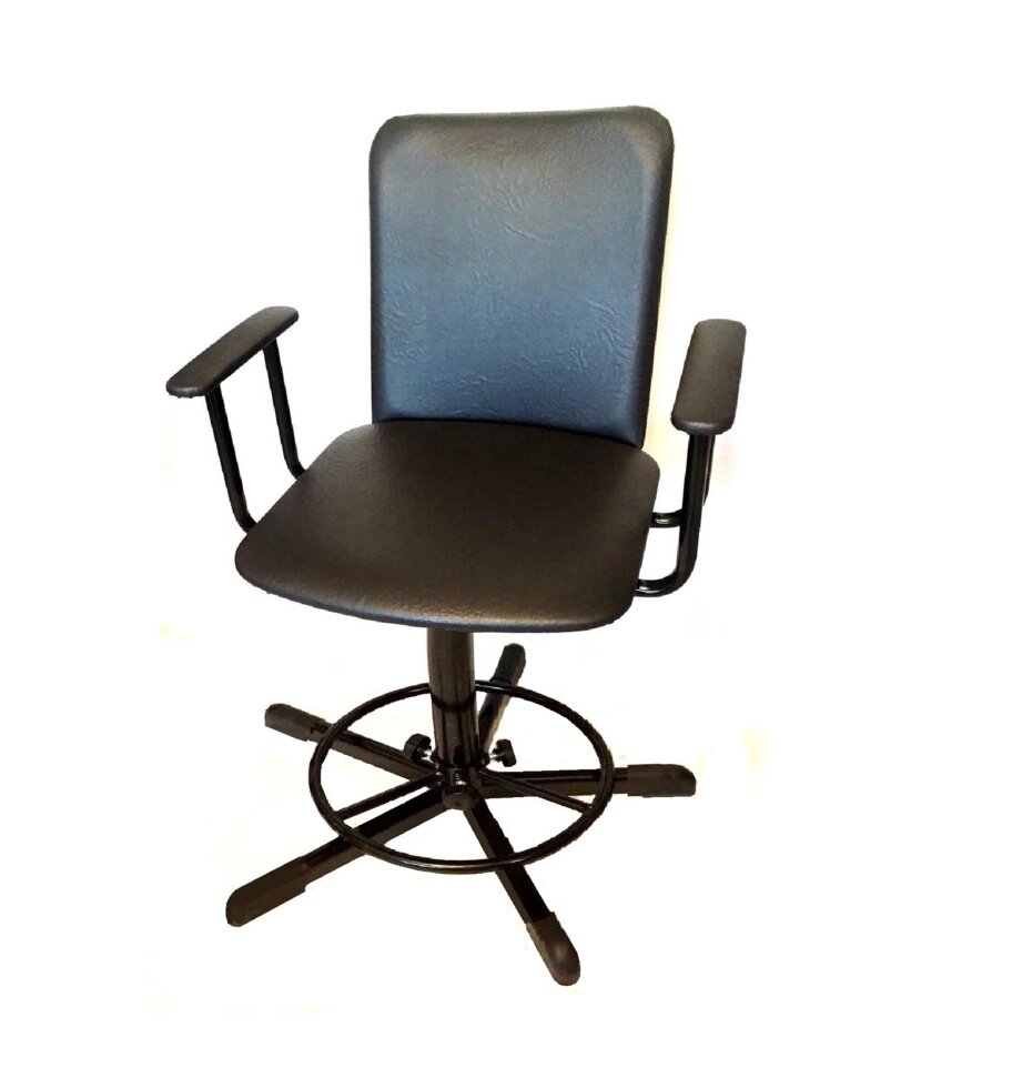 Стул винтовой Технология (h600-720, подлокотники, регулируемая опора ног), винтовое кресло от компании Техно Инжиниринг - фото 1