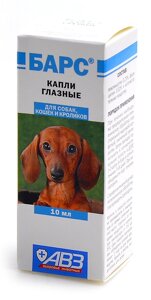 Агроветзащита барс капли глазные для кошек и собак (10 г)