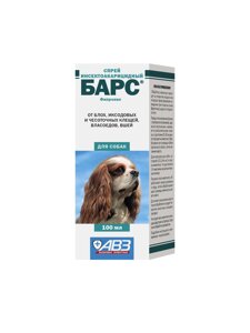 Агроветзащита спрей БАРС для обработки собак от блох и клещей (100 г)