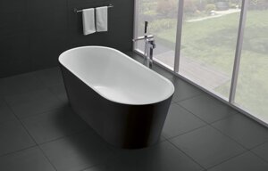 Акриловая ванна BelBagno BB71-1800-NERO-W0 180х80 черная, белая