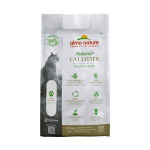 Almo Nature Cat Litter 100% натуральный биоразлагаемый комкующийся наполнитель (2,27 кг)