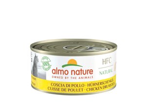 Almo Nature консервы для кошек "Аппетитные куриные бедрышки"24 шт. по 150 г)