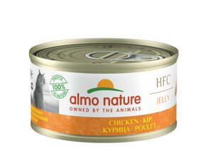 Almo Nature консервы для кошек: курица в желе (1,68 кг)