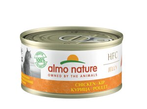 Almo Nature консервы для кошек: курица в желе (70 г)