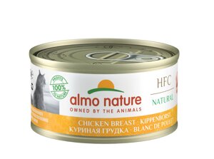 Almo Nature консервы для кошек "Куриная грудка"1,68 кг)