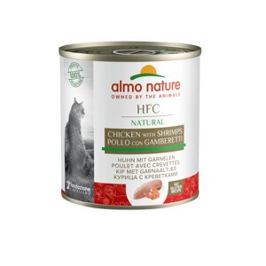 Almo Nature консервы для кошек, с курицей и креветками (280 г)