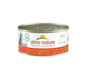 Almo Nature консервы для кошек, с курицей и креветками, 55% мяса (1 шт., 150 г)