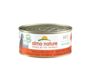 Almo Nature консервы для кошек, с курицей и тыквой, 55% мяса (1 шт., 150 г)