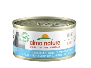 Almo Nature консервы с морепродуктами в желе для кошек (70 г)