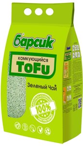 Барсик наполнитель комкующийся TOFU, Зелёный Чай (15,4 кг)
