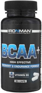 BCAA+60 капсул, ironman