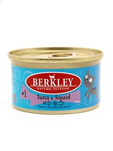 Berkley консервы для кошек тунец с кальмаром (85 г)