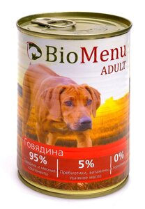 BioMenu консервы для собак с говядиной (100 г)